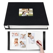 Large Photo Album Self Adhesive with Picture Display Window DIY Scrapbook Album