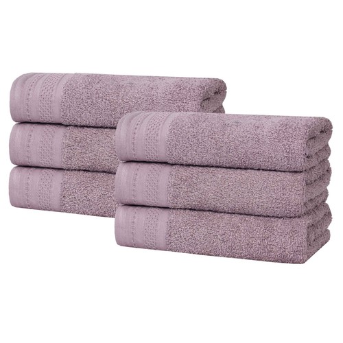 Honeycomb Textured Waffle Border Cotton Medium Weight Hand Towels, Set of 6 - 第 86/94 張圖片