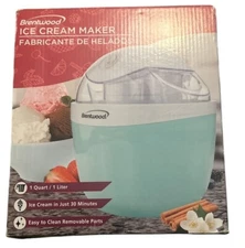 Brentwood Ice Cream and Frozen Yogurt Maker 1 Quart TS-1410BL
