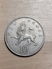 Great Britain 10 Pence coin, 1969. KM# 912, copper-nickel. Queen Elizabeth II.