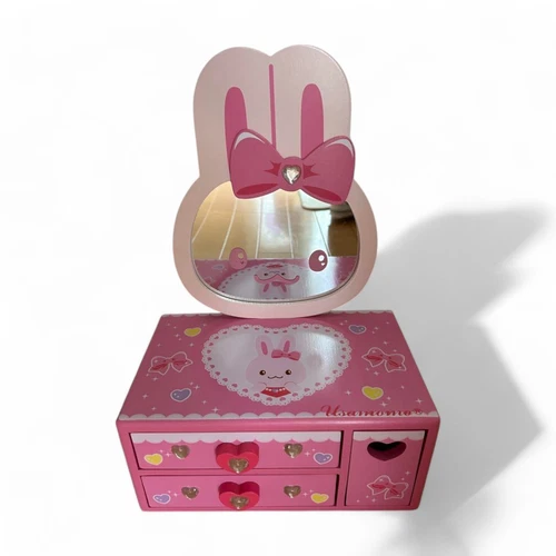Mother garden Usamomo Dresser Cosmetic Box PINK Rabbit Accessories Case