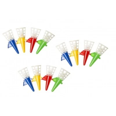 LG IMPORTS 12x Fangbecher 13cm Fangballspiel Ball Mitgebsel Kindergeburtstag Spaß Angebot