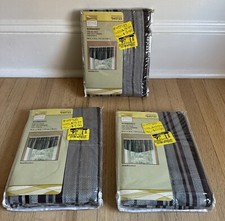 Style Selections Normandy Stripe Window Valance 54" x18" (3-pcs) New