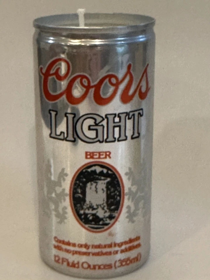 HANDMADE ASSORTED COORS CITRONELLA SCENTED SOY WAX BEER CAN CANDLES - Image 3 of 4