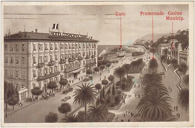 SAN REMO - COSMOPOLITAN HOTEL RESTAURANT AND STATION (EMPIRE) 1942