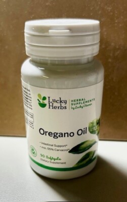 Lucky Herbs Oregano Oil, 90 Softgels-3 Pack Bundle
