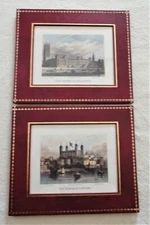 Thomas Shepherd Reed Engraved 1851 Print Parliament Tower London Cotswood Frame