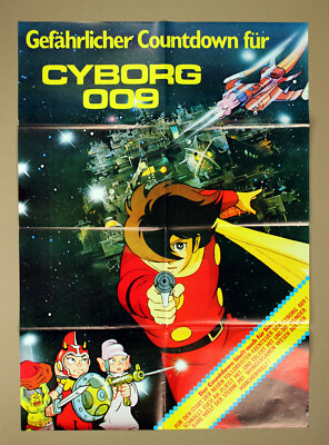 Raumstation Cyborg 009 Teil 2 * VIDEO-POSTER A1 German 1-Sheet ´81Saibôgu 009
