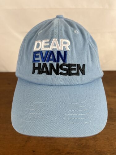 Chapeau casquette de baseball réglable en coton bleu Dear Evan Hansen - Photo 1/4