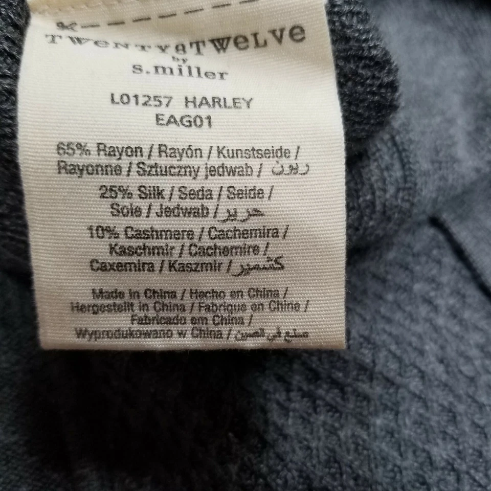 Twenty8Twelve S. Miller Mujer Pequeño Harley Capucha Cuello Túnica Suéter Tejido Gris Foto 4 de 4