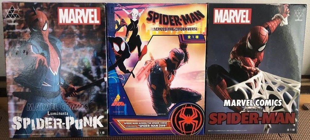 NEW SPIDER-MAN SPIDER PUNK ACROSS THE SPIDER SEGA LUMINASTA FIGURE