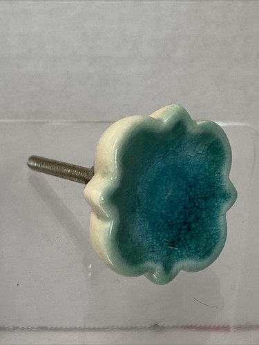 Anthropologie Drawer Cabinet Pull Knob - Green Lot Of 8