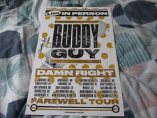 BUDDY GUY 7-20-2024 SIGNED AUTOGRAPH 12x18 TOUR POSTER BLUES FAREWELL TOUR