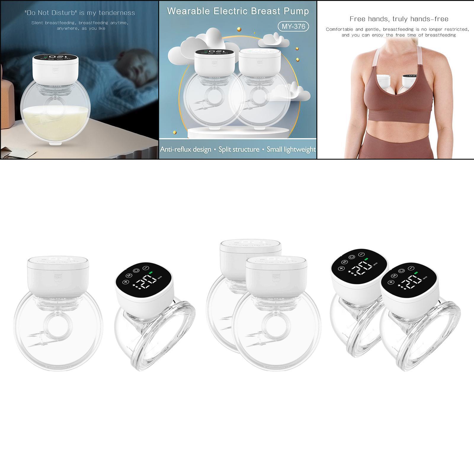 Breast Pump 3 Modes & 9 Levels Automatic Milker for Outdoor Home Shopping-image
