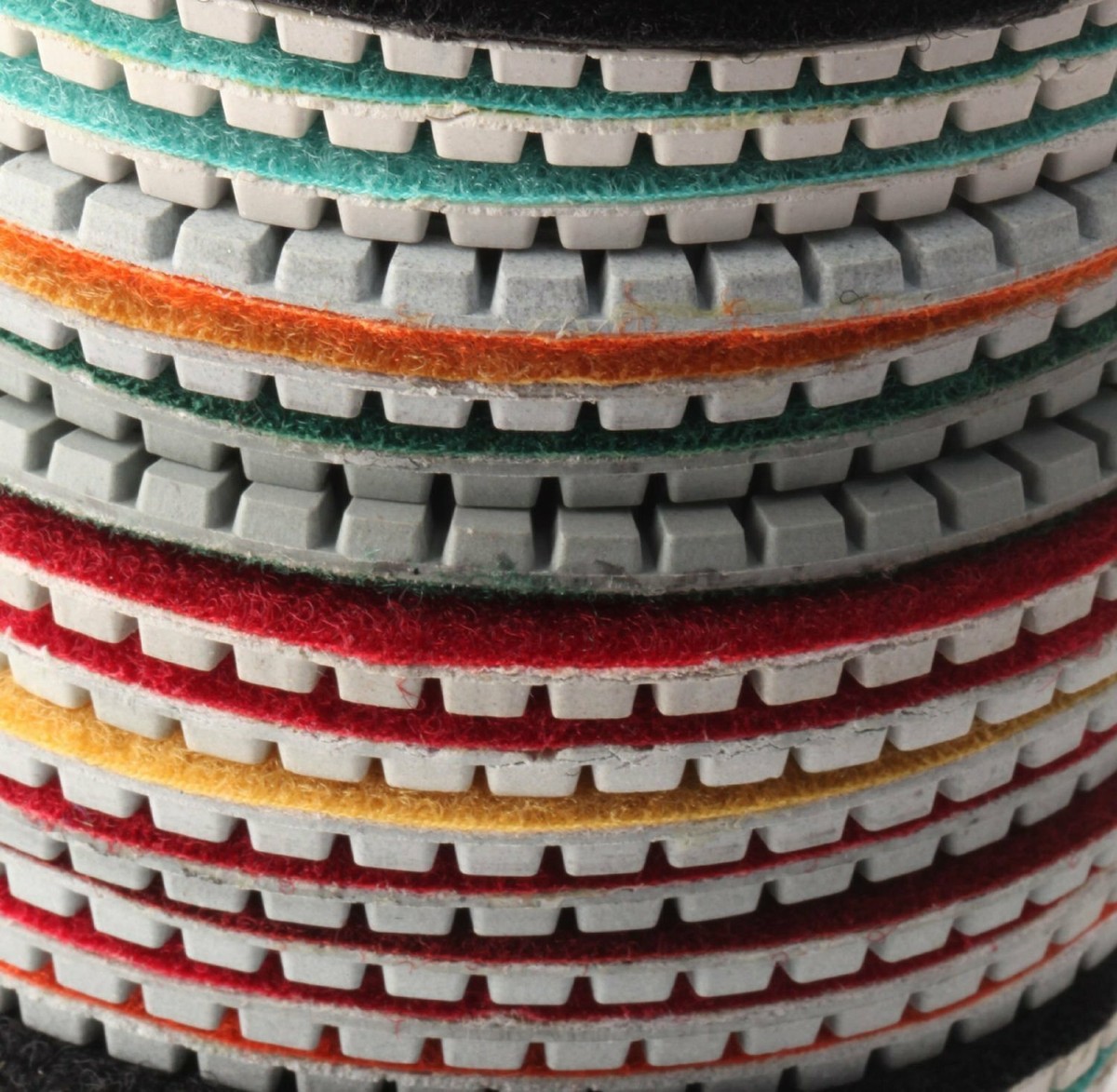 Diamant-natpolijstpadset, ZFE 5-inch pads voor graniet-steen beton marmeren vloerschuurmachine of polijstmachine met klittenband houderpads voor natte polijstmachines