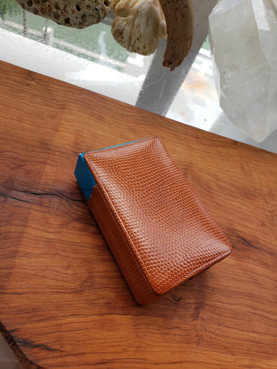 Tremblay Cigarette Leather Cigarette Case French Rare Estate Collection  Classy
