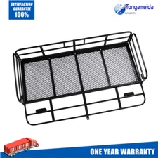 500lbs Folding Rack Cargo Basket Trailer Hitch Mount Luggage Carrier For Car SUV