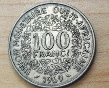 1969 West African States 100 Francs