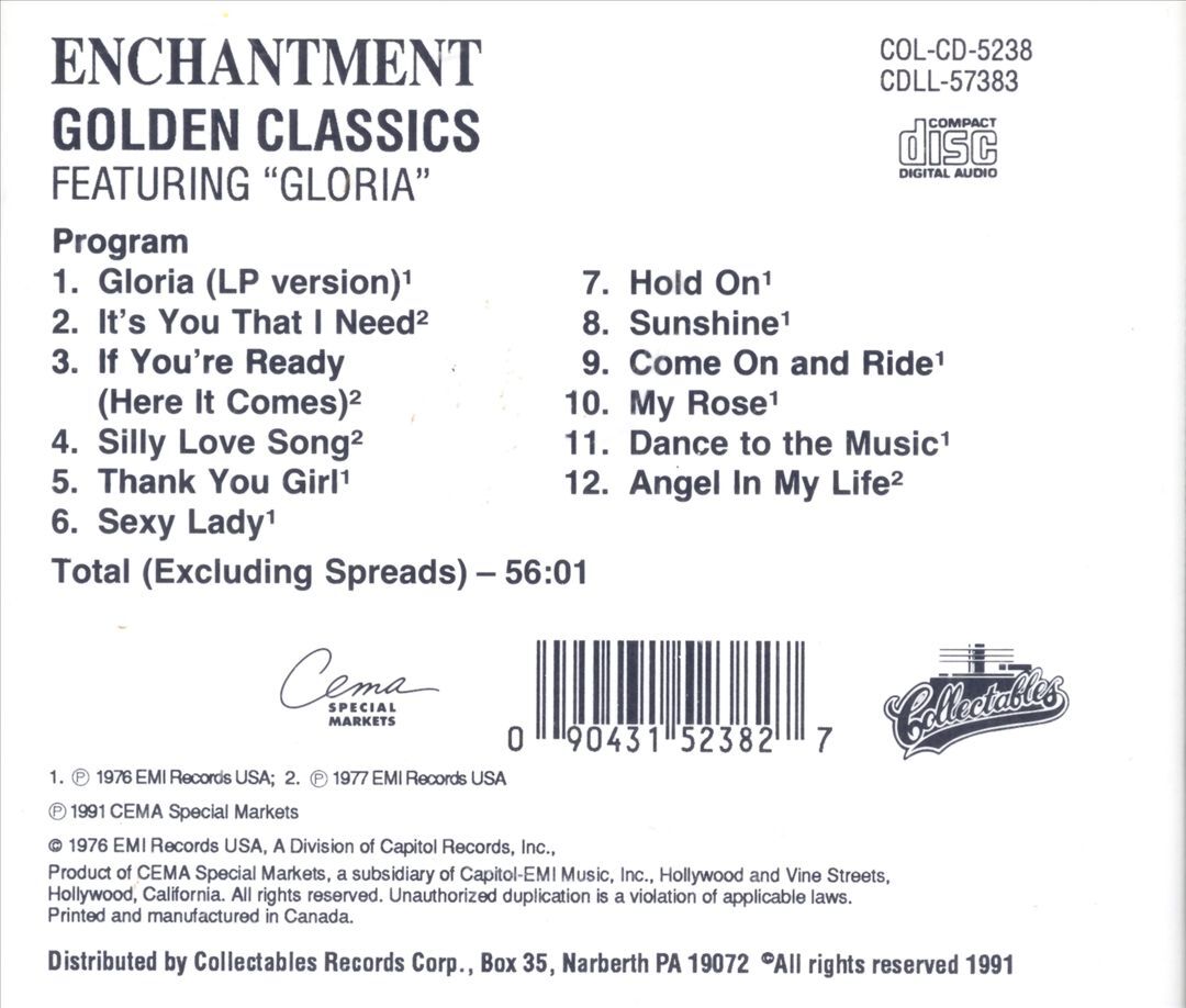 ENCHANTMENT GOLDEN CLASSICS FEATURING 