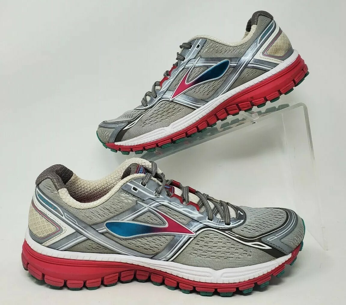 Brooks Ghost 8 Womens Running Shoes Charcoal Violet Pink US 10.5 B