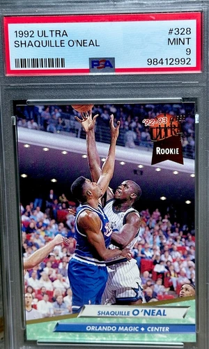 SHAQ ROOKIE CARD PSA GRADED MINT RARE Fleer Ultra  GOLD FOIL SP Shaquille O’Neal