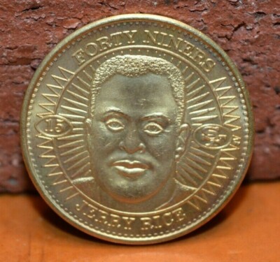 PINNACLE NFL PLAYER BRASS COIN JERRY RICE SAN FRANCISCO 49ERS | eBay