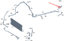 MB GLE W167 Battery Cooling System Return Coolant Hose A1675012000 NEW GENUINE