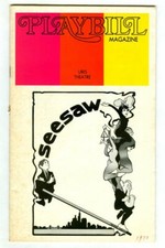 Vintage 1973 SEESAW at URIS Theatre Broadway NY Playbill! Michele LEE John GAVIN