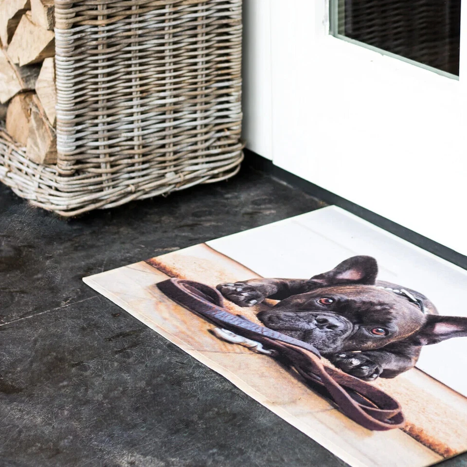 Türmatte 75x50cm Mars&More, Französische Bulldogge, Fußmatte, Hunde waschbar coo - Bild 2 von 4
