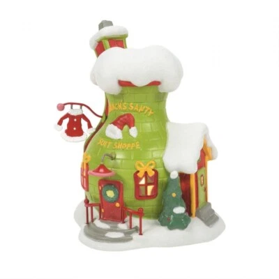 DEPARTMENT 56 Dept 56 GRINCH'S SANTY SUIT SHOPPE Grinch Village 6013018 BRAND NEW