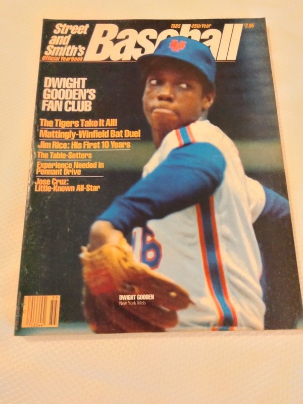 Street And Smith’s Official Baseball Yearbook 1985 45th Year COVER Dwight Gooden