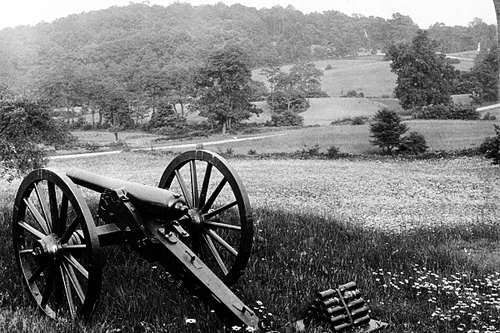 New 5x7 Civil War Photo: Culp's Hill at on the Gettysburg Battlefield, 1927
