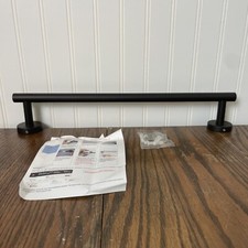 18 Matte Black Towel Rod With Hardware And Instructions Towel Rack 3/4 Diam