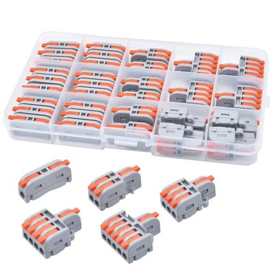 32Pcs Lever Wire Connectors, DIY Mini Compact Splicing Assortment Quick Electric