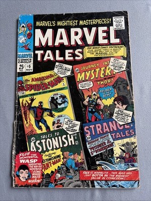 MARVEL TALES #5 1966 - Marvel Spider-Man Stan Lee Ditko Kirby 3  Spine Split
