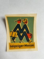 Vintage HOTEL LEIPZIGER MESSE Decal  Germany 3 x 2 1/2