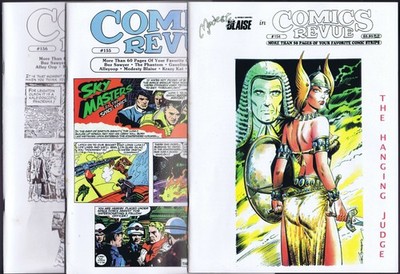 COMICS REVUE # 154,155,156 US Mags 1998 MODESTY BLAISE PHANTOM TARZAN BUZ SAWYER