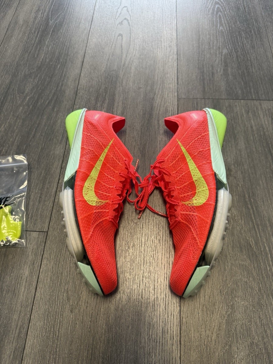 Nike Air Zoom Victory 2 Bright Crimson Lime Blast Men's Size 7.5