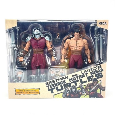 NECA TMNT The Shredder Worms of Madness 2-Pack Action Figure Eastman and Laird