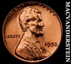 1958 Lincoln Wheat Cent - Choice Gem Brilliant Unc  No Reserve  #i1747