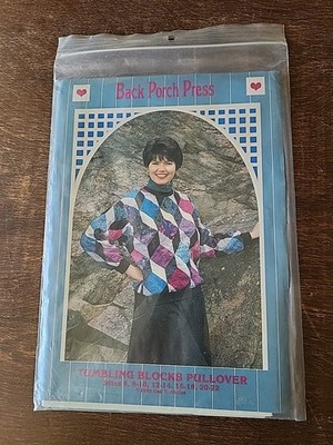 Tumbling Blocks Quilt Pullover Top Pattern by Back Porch Press
