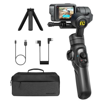 AOCHUAN Gimbal Stabilizer for Go Pro, Handheld Gimbal with 360° Rotation for ...