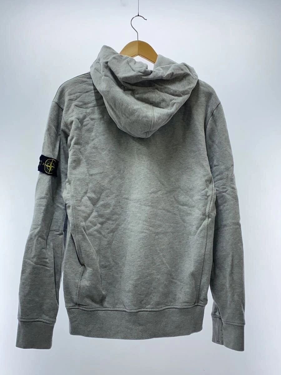 Felpa Stone Island con cappuccio grigia cotone classica #EG ADA