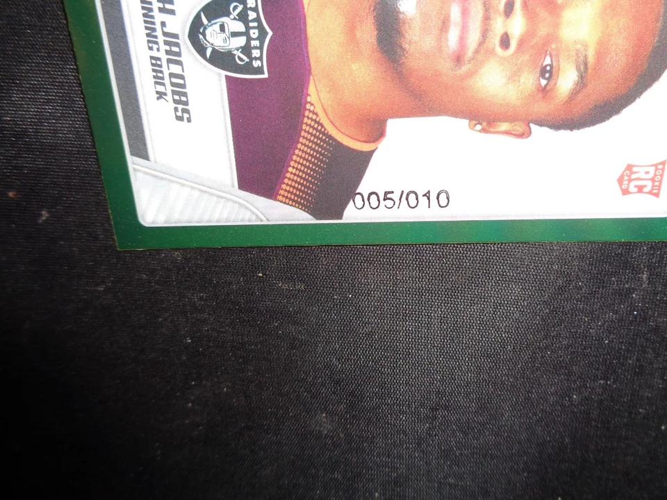 JOSH JACOBS:2019 Panini Sticker Gold Foil SSPRC (5 of 10)!! Awesome-Look!!! - Image 2 of 4