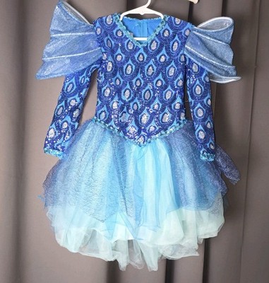 Wishcraft by Chasing Fireflies Blue Sequin Fairy Costume Dress Girls Size 4