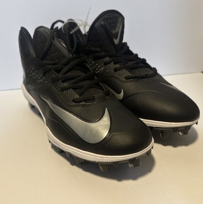 Nike Zoom Code Elite 3/4 TD Football Cleats Black Silver 603368-002 Men's #12