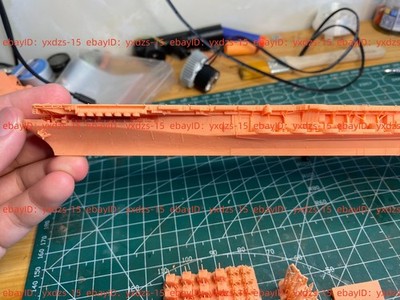 3d Printed 1/700 1945 Uss Midway Cv-41 Flugzeugträger(Voller Rumpf/Wasserlinie)