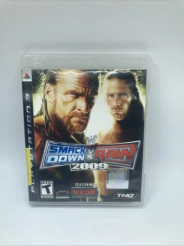 WWE Smackdown Vs. Raw 2009 - Sony Playstation 3 PS3 Complete. VG+ Disc