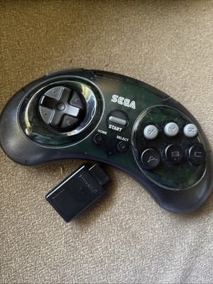 Sega Retro-Bit Wireless Clear Black Arcade Stick Controller