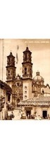 1943 Santa Prisca Church Taxco Guerrero Mexico Postcard Foreign Message
